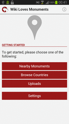 A screenshot from the App developed to facilitate participation in the contest